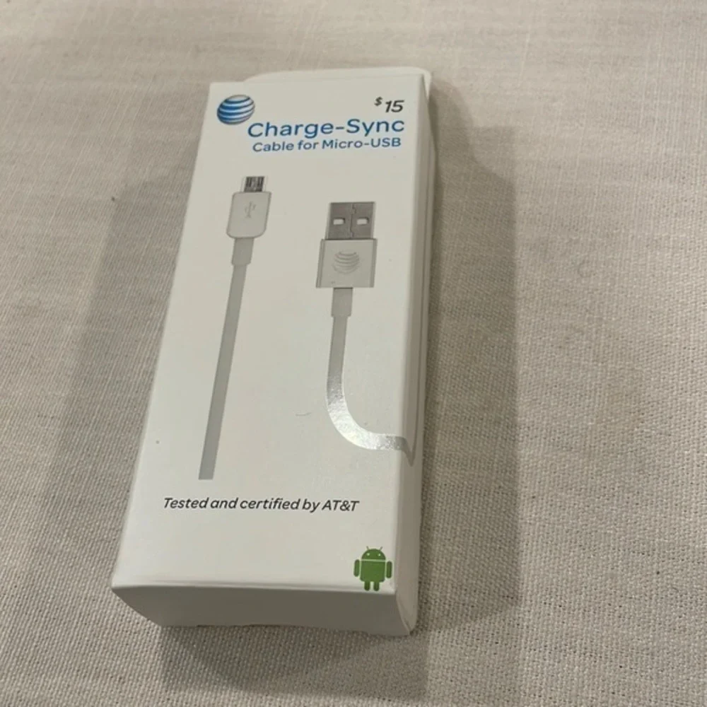 AT&T Cable for Micro-USB White Android Cable